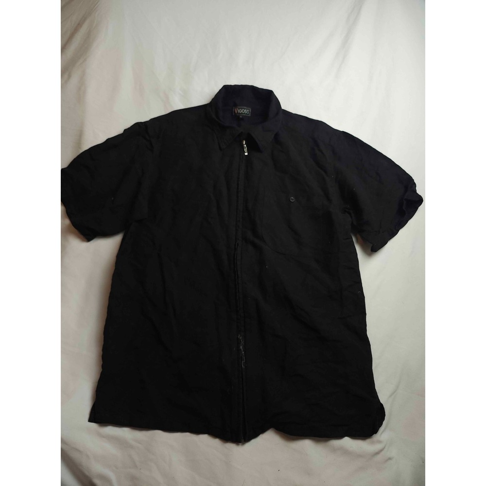 Vigoss Shirt Mens Small Minimalist Goth Streetwear Gorpcore Summer Resortwear